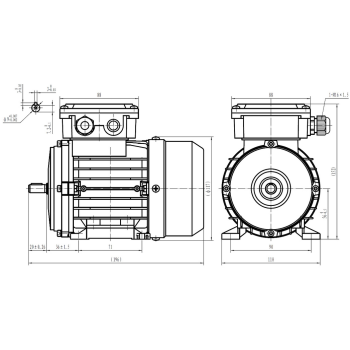 Silnik elektryczny 0,12kW 2800 obr/min. 56B5